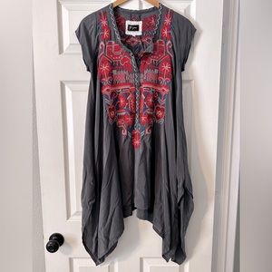 Biya Johnny was | handkerchief silk dress